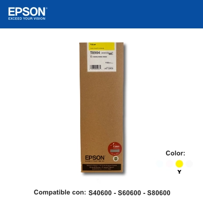 Cartuchos de Tinta Amarilla T890 UltraChrome GS3 700 ml